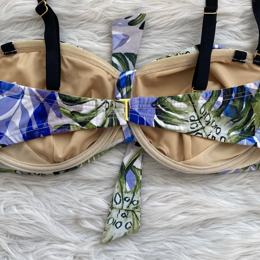 Swimsuits For All | Palm Leaf Bikini Top